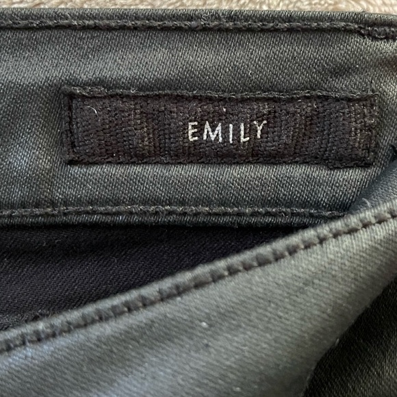 Opus Emily Refined Coated Black Jeans Skinny Fit Size Euro 36 US 6 Chic Moto - Picture 12 of 16